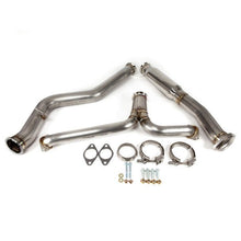 Load image into Gallery viewer, Nameless Performance Catback w/ 3.5" Single Wall Neochrome Tips and 4" Mufflers 15-21 WRX 15-18 STI