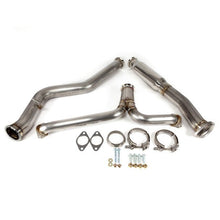 Load image into Gallery viewer, Nameless Performance Catback w/ 3.5" Single Wall Neochrome Tips and 4" Mufflers 2022-2024 WRX