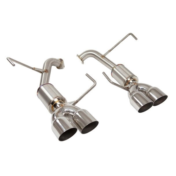 Nameless Performance Catback w/ 3.5" Single Wall Polished Tips and 4" Mufflers 2022-2024 WRX