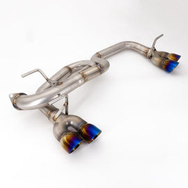 Nameless Performance Quad Exit Axle Back Exhaust Neochrome Tips 2017-2022 Impreza Wagon