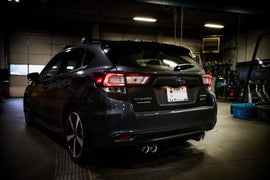 Nameless Performance Quad Exit Axle Back Exhaust Polished Tips 2017-2022 Impreza Wagon