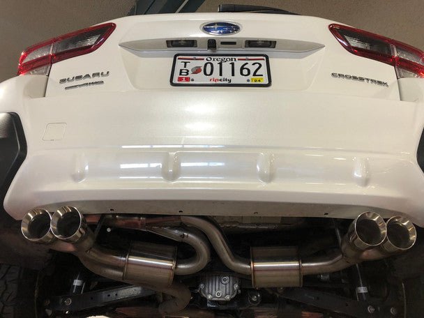 Nameless Quad Exit Axle Back Exhaust w/ 5" Mufflers 18-21 Crosstrek / 17-21 Impreza Hatchback