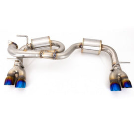 Nameless Performance Quad Exit Axle Back Exhaust w/ Neochrome Tips & 5