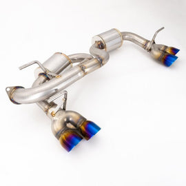 Nameless Performance Quad Exit Axle Back Exhaust w/ Neochrome Tips & 5