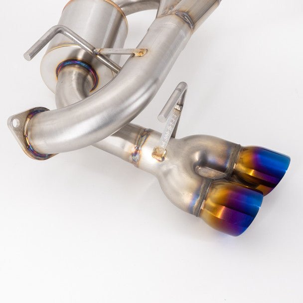 Nameless Performance Quad Exit Axle Back Exhaust w/ Neochrome Tips & 5" Mufflers 17-23 Impreza Wagon