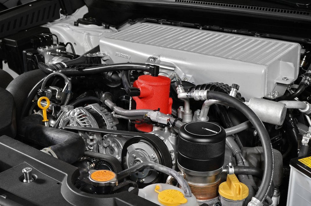 Perrin Air Oil Separator Kit (AOS) Red 2022-2024 WRX