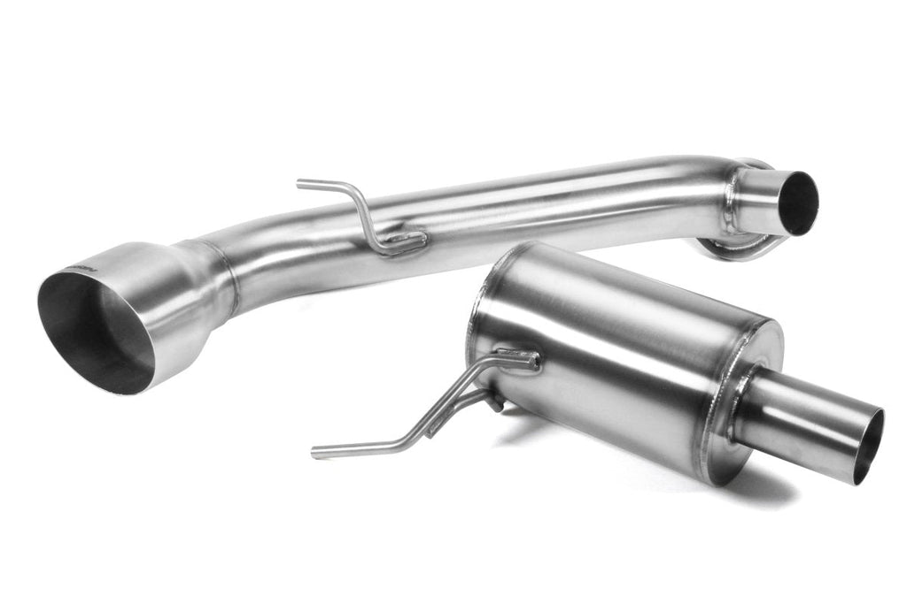 Perrin Axle Back Exhaust Brushed w/ Stainless Steel Single Wall Tip and Drone Reduction Chamber 2022-2025 BRZ / 2022-2025 GR86