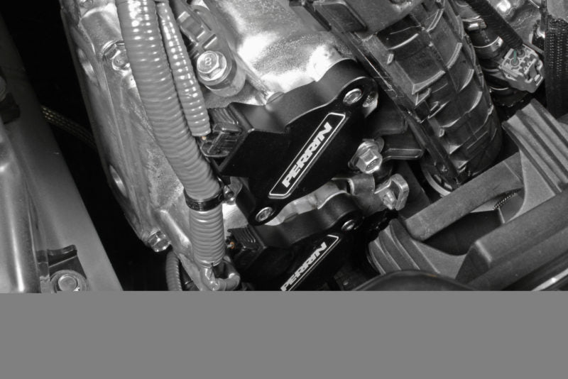 Perrin Cam Solenoid Cover Black 2015-2025 WRX / 2014-2018 Forester XT / 2019-2025 Forester / 2019-2025 Ascent / 2020-2022 Legacy XT / 2020-2025 Outback XT / 2013-2025 Crosstrek / 2012-2025 Impreza