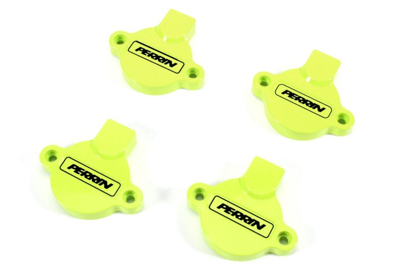 Perrin Cam Solenoid Cover Neon Yellow 2015-2025 WRX / 2014-2018 Forester XT / 2019-2025 Forester / 2019-2025 Ascent / 2020-2022 Legacy XT / 2020-2025 Outback XT / 2013-2025 Crosstrek / 2012-2025 Impreza