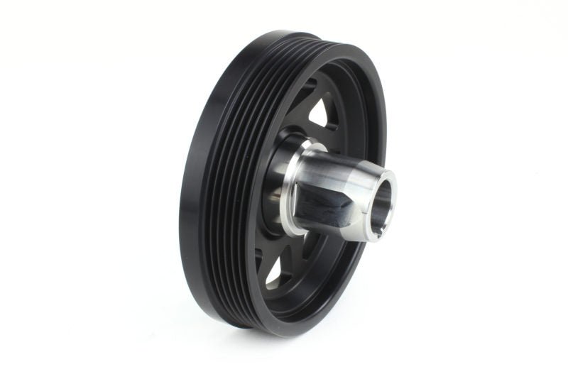 Perrin Crank Pulley Black 2022-2025 WRX / 2022-2025 BRZ / 2022-2025 GR86 / 2017-2025 Crosstrek / 2019-2025 Ascent / 2019-2025 Forester / 2020-2025 Outback / 2020-2025 Legacy / 2017-2025 Impreza