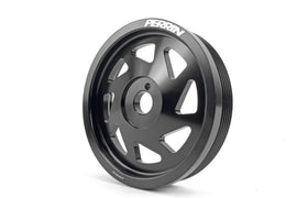 Perrin Crank Pulley Black 2022-2025 WRX / 2022-2025 BRZ / 2022-2025 GR86 / 2017-2025 Crosstrek / 2019-2025 Ascent / 2019-2025 Forester / 2020-2025 Outback / 2020-2025 Legacy / 2017-2025 Impreza
