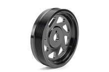 Load image into Gallery viewer, Perrin Crank Pulley Black 2022-2025 WRX / 2022-2025 BRZ / 2022-2025 GR86 / 2017-2025 Crosstrek / 2019-2025 Ascent / 2019-2025 Forester / 2020-2025 Outback / 2020-2025 Legacy / 2017-2025 Impreza