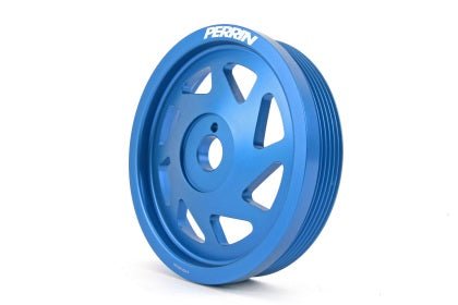 Perrin Crank Pulley Blue 2015-2018 WRX / 2014-2018 Forester XT / 2013-2014 Legacy / 2013-2021 BRZ / 2012-2014 Impreza