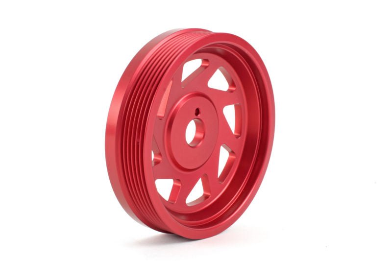 Perrin Crank Pulley Red 2015-2018 WRX / 2014-2018 Forester XT / 2013-2014 Legacy / 2013-2021 BRZ / 2012-2014 Impreza