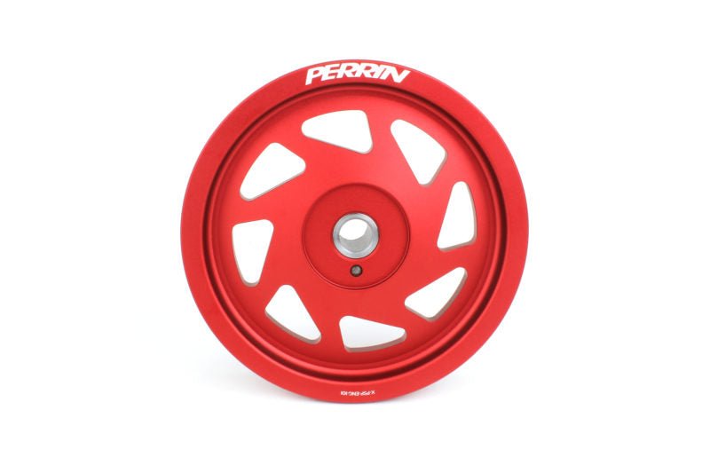 Perrin Crank Pulley Red 2019-2021 WRX / 2015-2016 Impreza / 2015-2019 Legacy / 2016-2018 Forester