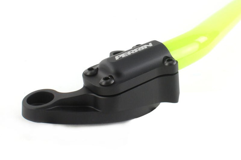 Perrin Front Strut Tower Bar Neon Yellow 2018-2025 Crosstrek / 2018-2025 Impreza / 2019-2025 Forester / 2022-2024 Forester Wilderness