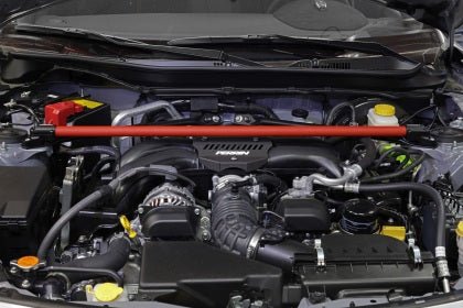 Perrin Front Strut Tower Bar Red 2013-2024 BRZ / 2013-2016 FRS / 2017-2021 GT86 / 2022-2024 GR86