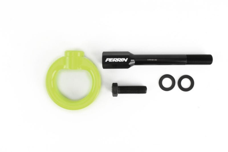 Perrin Front Tow Hook Neon Yellow 2018-2021 WRX / 2018-2021 STI / 2013-2025 BRZ / 2013-2016 FRS / 2017-2021 GT86