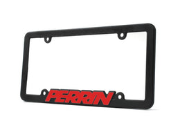 Perrin License Plate Frame Black w/ Red Logo Universal