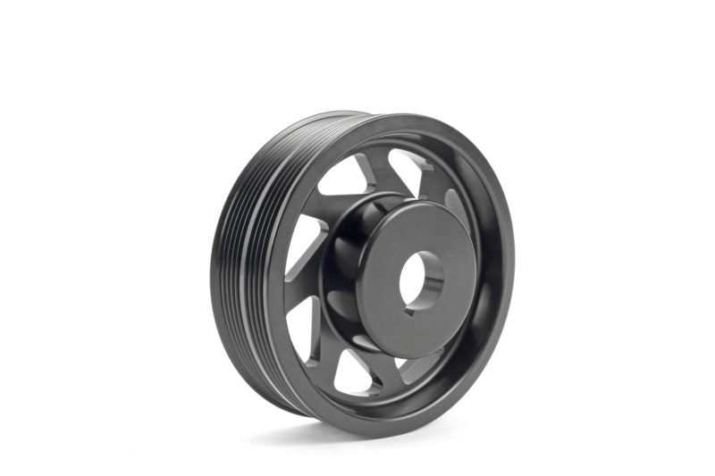 Perrin Lightened Crank Pulley Black 2002-2014 WRX / 2004-2021 STI / 1994-2009 Legacy / 2004-2010 Forester / 2004-2013 Forester XT / 1993-2011 Impreza / 1995-2009 Outback