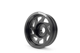 Perrin Lightened Crank Pulley Black 2002-2014 WRX / 2004-2021 STI / 1994-2009 Legacy / 2004-2010 Forester / 2004-2013 Forester XT / 1993-2011 Impreza / 1995-2009 Outback