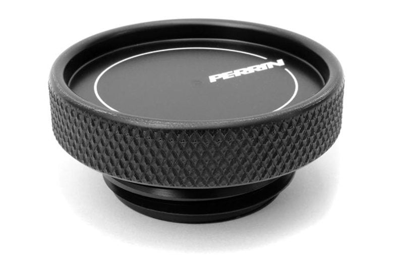 Perrin Oil Cap Round Style Black Most Subaru Models