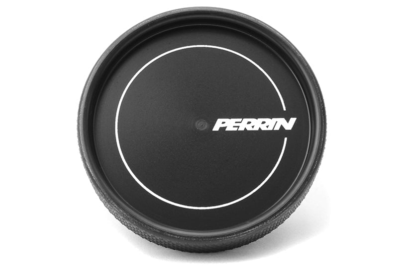 Perrin Oil Cap Round Style Black Most Subaru Models
