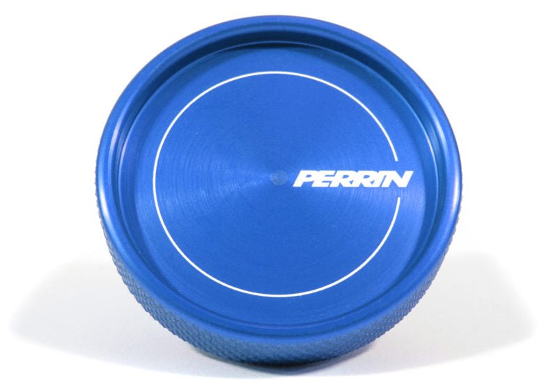 Perrin Oil Cap Round Style Blue Most Subaru Models