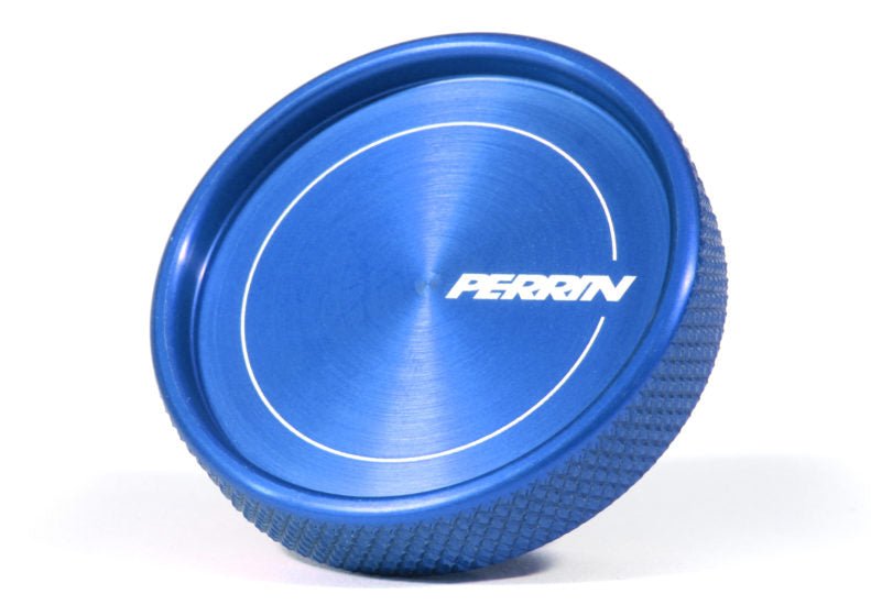 Perrin Oil Cap Round Style Blue Most Subaru Models
