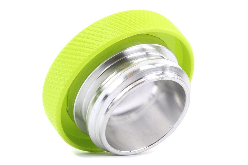 Perrin Oil Cap Round Style Neon Yellow Most Subaru Models