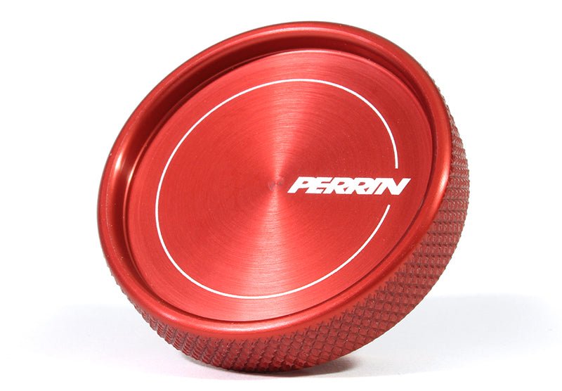 Perrin Oil Cap Round Style Red Most Subaru Models