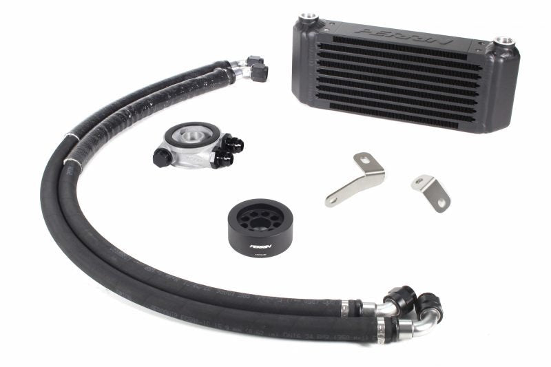 Perrin Oil Cooler Kit Black Front Mounted 2022-2025 WRX 6MT