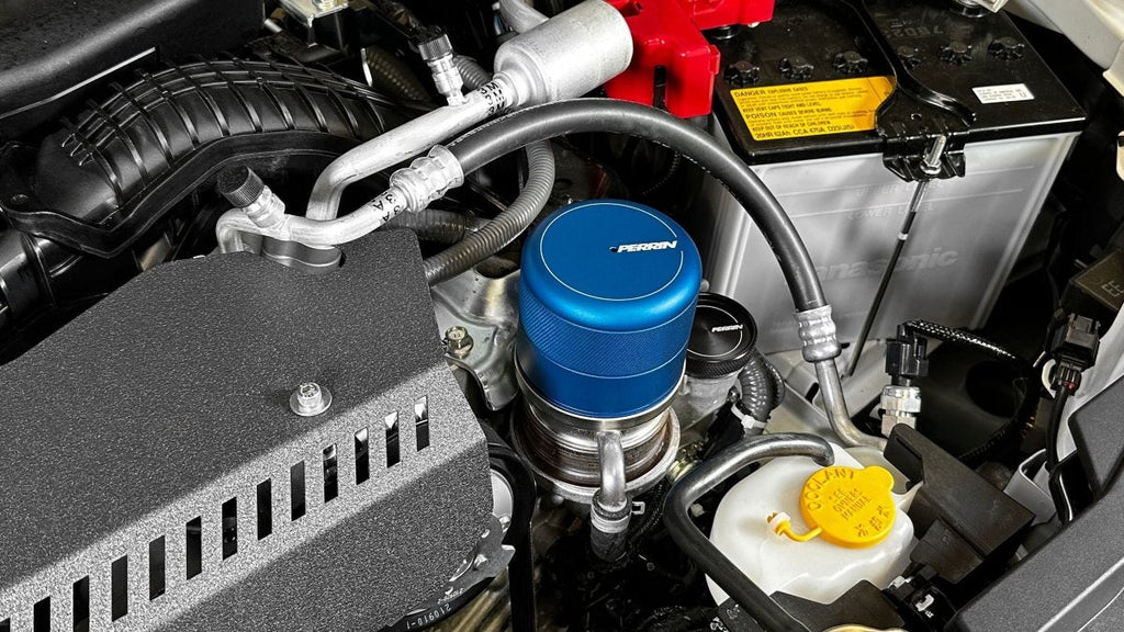Perrin Oil Filter Cover Blue 2015-2025 WRX / 2013-2025 BRZ / 2022-2025 GR86