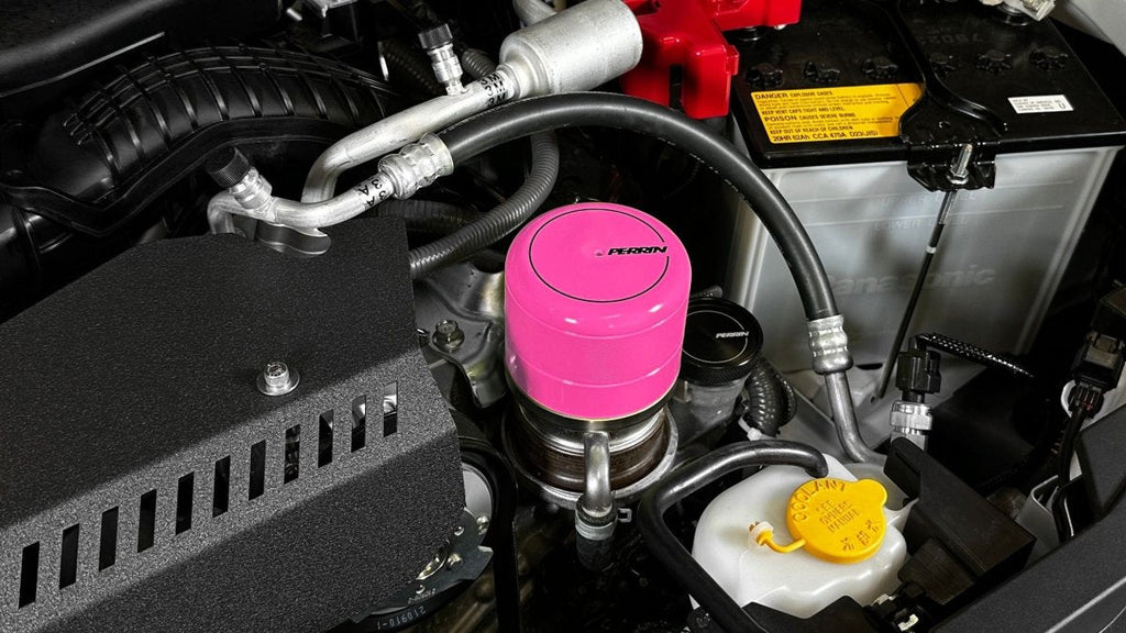 Perrin Oil Filter Cover Hyper Pink 2015-2025 WRX / 2013-2025 BRZ / 2022-2025 GR86