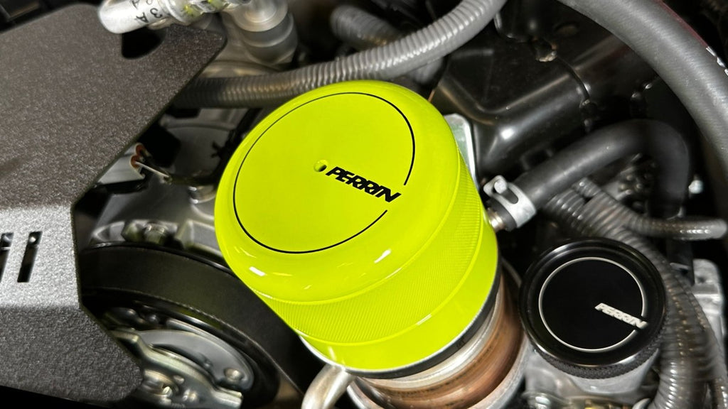 Perrin Oil Filter Cover Neon Yellow 2015-2025 WRX / 2013-2025 BRZ / 2022-2025 GR86