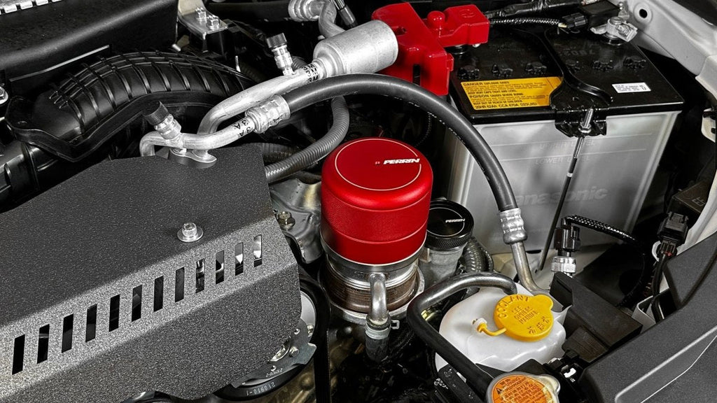 Perrin Oil Filter Cover Red 2015-2025 WRX / 2013-2025 BRZ / 2022-2025 GR86