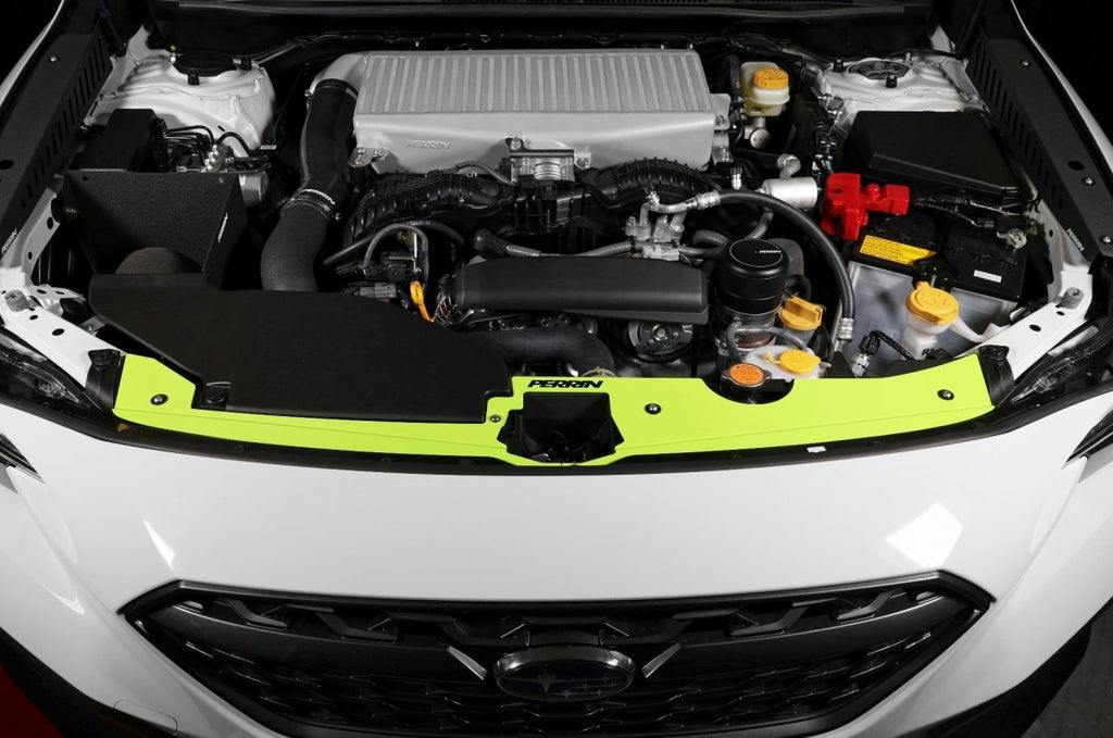 Perrin Radiator Shroud Kit Neon Yellow 2022-2025 WRX