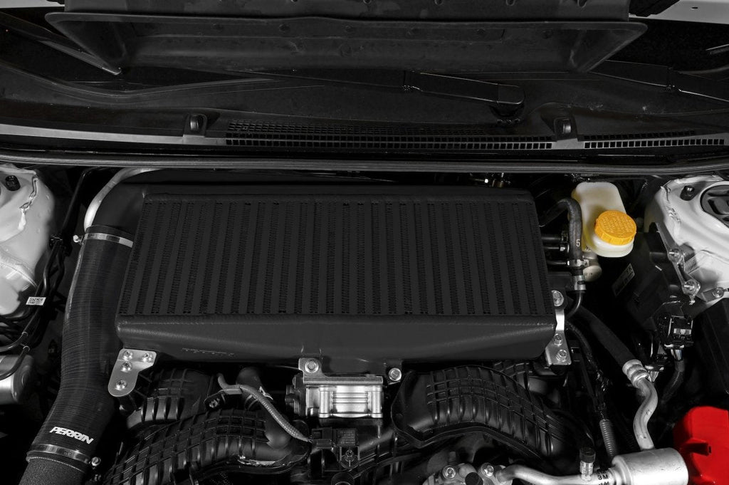 Perrin Top Mount Intercooler Black 2022-2025 WRX / 2019-2025 Ascent / 2020-2025 Legacy XT /  2020-2025 Outback XT