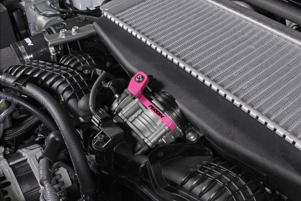 Perrin Top Mount Intercooler Bracket Hyper Pink 2022-2025 WRX / 2019-2025 Ascent / 2020-2025 Legacy XT / 2020-2025 Outback XT / 2022-2025 Outback Wilderness