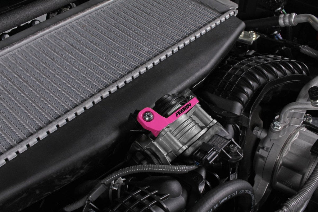 Perrin Top Mount Intercooler Bracket Hyper Pink 2022-2025 WRX / 2019-2025 Ascent / 2020-2025 Legacy XT / 2020-2025 Outback XT / 2022-2025 Outback Wilderness