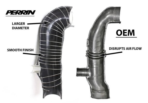 Perrin Turbo Inlet Hose 3 Inch Black 2002-2007 WRX / 2004-2021 STI / 2004-2008 FXT