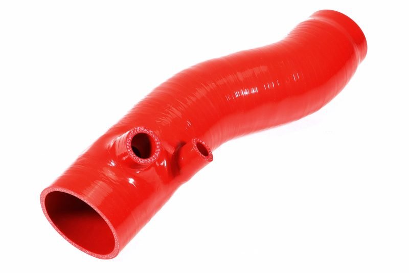 Perrin Turbo Inlet Hose w/ Nozzle Red 2022-2024 WRX Version 1 Fitment / 2019-2025 Ascent / 2020-2025 Legacy / 2020-2025 Outback XT