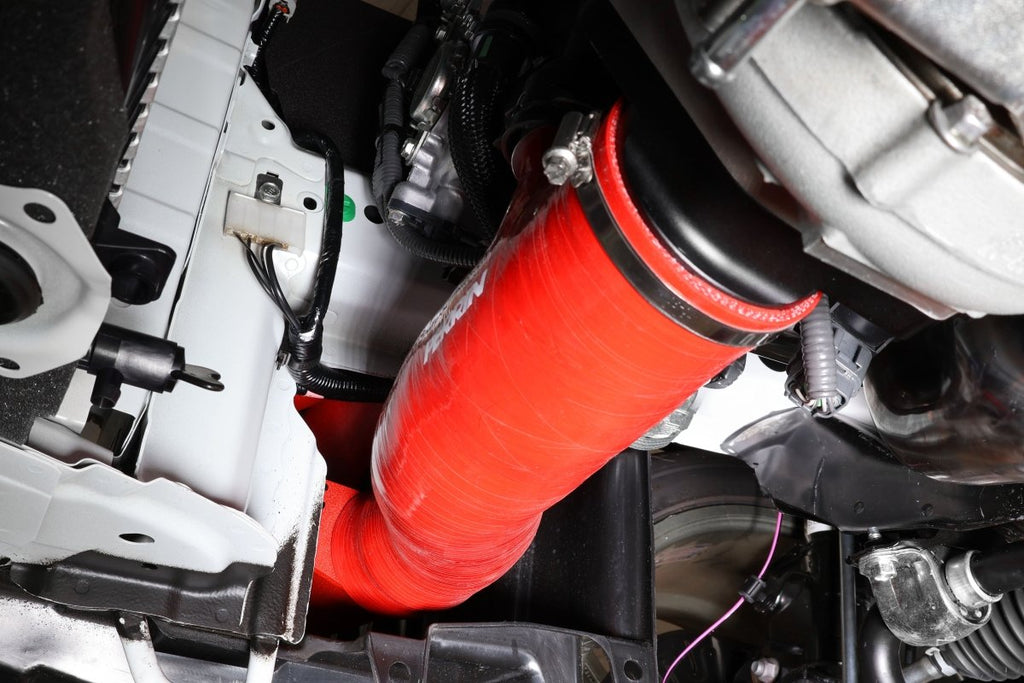 Perrin Turbo Inlet Hose w/ Nozzle Red 2022-2024 WRX Version 1 Fitment / 2019-2025 Ascent / 2020-2025 Legacy / 2020-2025 Outback XT
