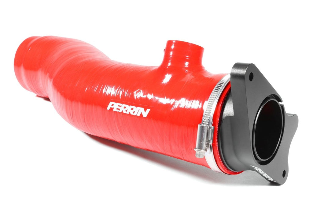 Perrin Turbo Inlet Hose w/ Nozzle Red 2022-2024 WRX Version 1 Fitment / 2019-2025 Ascent / 2020-2025 Legacy / 2020-2025 Outback XT
