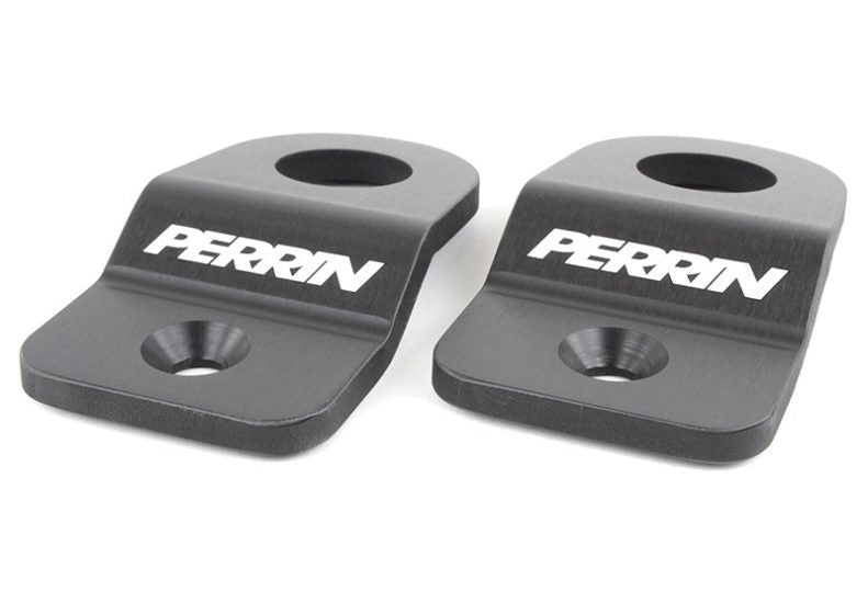 Perrin Upper Radiator Bracket Set Black 2008-2021 WRX / 2008-2021 STI
