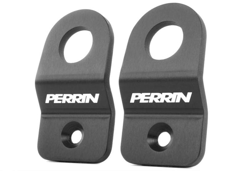 Perrin Upper Radiator Bracket Set Black 2008-2021 WRX / 2008-2021 STI