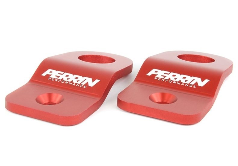 Perrin Upper Radiator Bracket Set Red 2008-2021 WRX / 2008-2021 STI