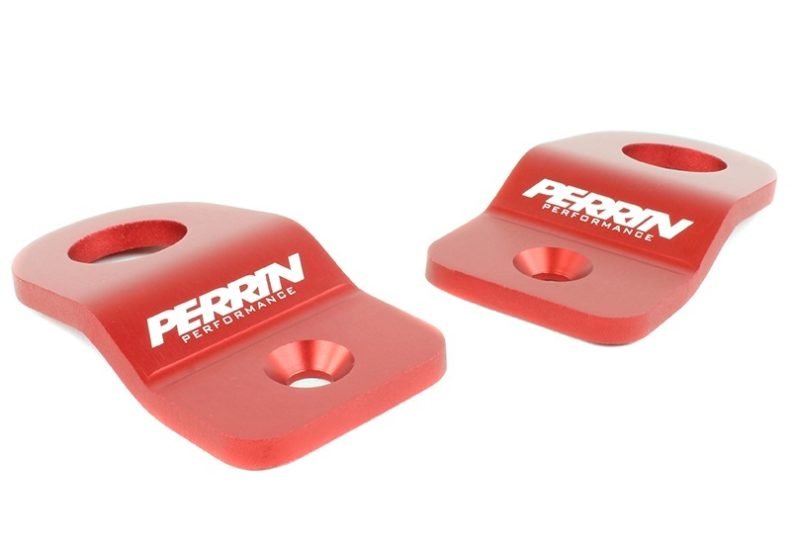 Perrin Upper Radiator Bracket Set Red 2008-2021 WRX / 2008-2021 STI