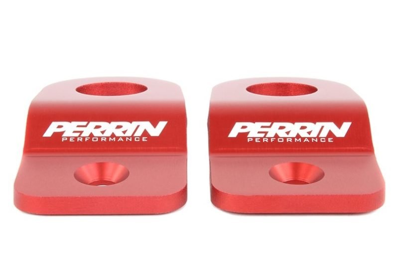 Perrin Upper Radiator Bracket Set Red 2008-2021 WRX / 2008-2021 STI