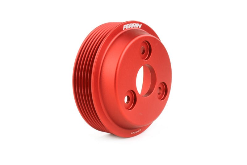 Perrin Water Pump Pulley Red 2022-2025 WRX / 2019-2025 Ascent / 2019-2025 Forester / 2020-2025 Legacy / 2021-2025 Crosstrek / 2020-2025 Outback / 2024-2025 Impreza